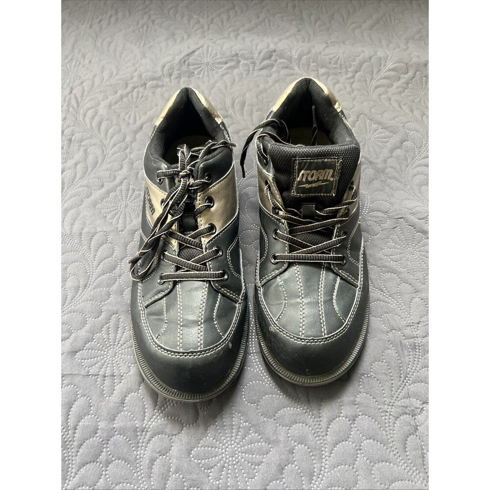 Storm Taren Sliderite Men's Bowling Shoes Black/Gold SZ 9.5M Pre-Owned Sports